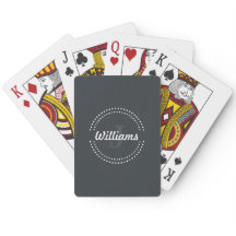 Personalisierte Monogram Playing Cards