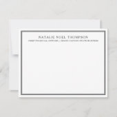 Personalisierte Monogram Stationary Custom Vielen Mitteilungskarte (Vorderseite)