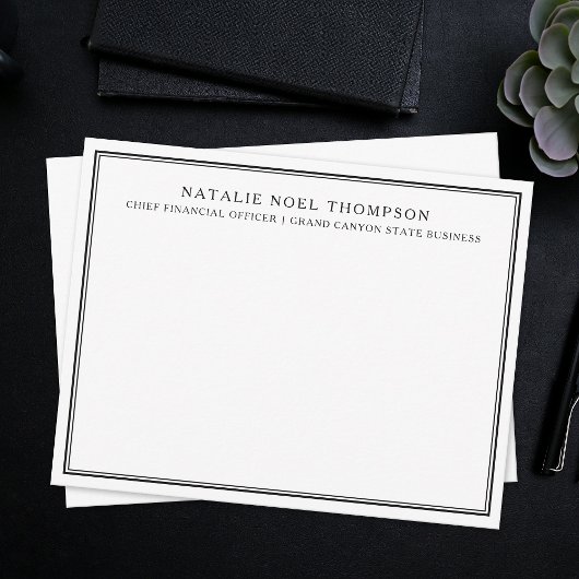 Personalisierte Monogram Stationary Custom Vielen Mitteilungskarte