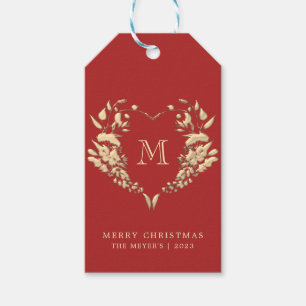 Personalisierte Monogram Weihnachtsgeschenke Tags Geschenkanhänger