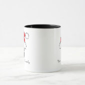 Personalisierte Monogram-Weihnachtszeit Tasse (Zentrum)