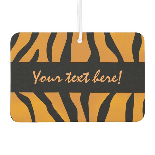 Personalisierte Monogram Wild Thing Tiger Streifen Autolufterfrischer (Vorderseite)