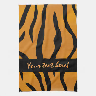 Personalisierte Monogram Wild Thing Tiger Streifen Handtuch