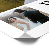 Personalisierte Monogramm 3-FotoCollage Poster (Ecke)