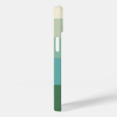 Personalisierte Monogramm-5-Grüntöne mit Bildern Case-Mate iPhone Hülle (Rückseite / Rechts)