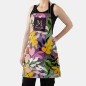 Personalisierte Monogramm Abstrakte florale Schürz Schürze (InSitu)