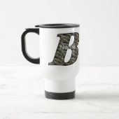 Personalisierte Monogramm Anfangsbuchstabe B Horte Reisebecher (Links)
