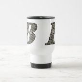 Personalisierte Monogramm Anfangsbuchstabe B Horte Reisebecher (Mittel)