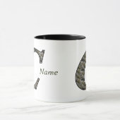 Personalisierte Monogramm Anfangsbuchstabe C Horte Tasse (Zentrum)