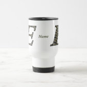 Personalisierte Monogramm Anfangsbuchstabe E Horte Reisebecher (Mittel)