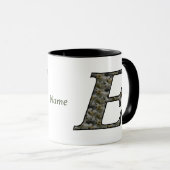 Personalisierte Monogramm-Anfangsbuchstabe E Horte Tasse (VorderseiteRechts)