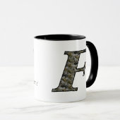 Personalisierte Monogramm Anfangsbuchstabe F Horte Tasse (VorderseiteRechts)