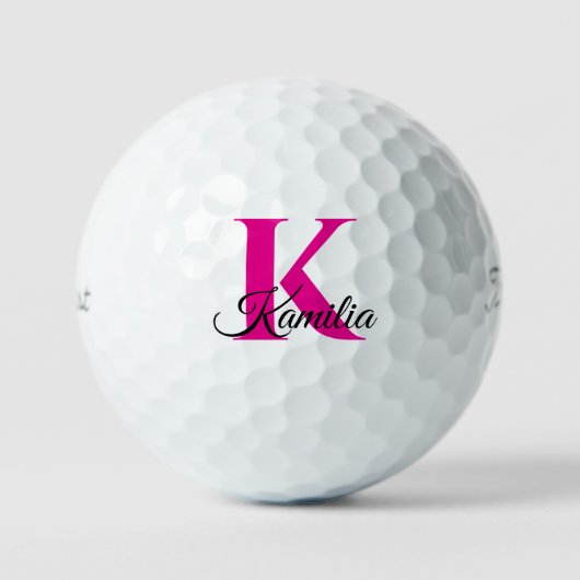 Personalisierte Monogramm-Anfangsbuchstabe Golfball (Vorderseite)