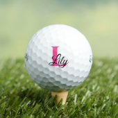 Personalisierte Monogramm Anfangsbuchstabe Golfball (Insitu T-Shirt)