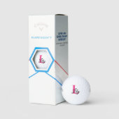 Personalisierte Monogramm Anfangsbuchstabe Golfball (Verpackung)