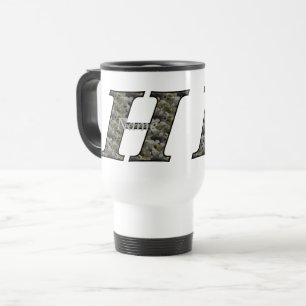 Personalisierte Monogramm Anfangsbuchstabe H Horte Reisebecher