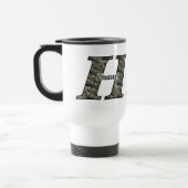 Personalisierte Monogramm Anfangsbuchstabe H Horte Reisebecher (Links)