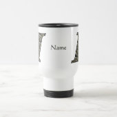 Personalisierte Monogramm-Anfangsbuchstabe I Horte Reisebecher (Mittel)