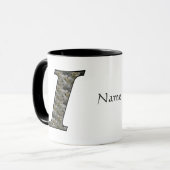 Personalisierte Monogramm-Anfangsbuchstabe I Horte Tasse (Vorderseite Links)