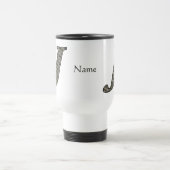 Personalisierte Monogramm-Anfangsbuchstabe J Horte Reisebecher (Mittel)