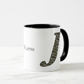 Personalisierte Monogramm Anfangsbuchstabe J Horte Tasse (VorderseiteRechts)