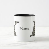 Personalisierte Monogramm Anfangsbuchstabe K Horte Tasse (Zentrum)
