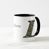 Personalisierte Monogramm Anfangsbuchstabe L Horte Tasse (VorderseiteRechts)
