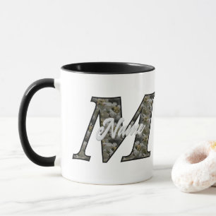 Personalisierte Monogramm-Anfangsbuchstabe M Horte Tasse
