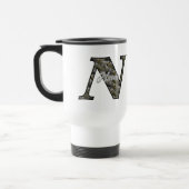Personalisierte Monogramm Anfangsbuchstabe N Horte Reisebecher (Links)