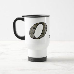 Personalisierte Monogramm-Anfangsbuchstabe O Horte Reisebecher