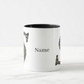 Personalisierte Monogramm-Anfangsbuchstabe S Horte Tasse (Zentrum)