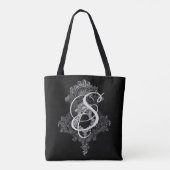 Personalisierte Monogramm-Anfangsbuchstabe-Tote Tasche (Rückseite)