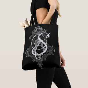 Personalisierte Monogramm-Anfangsbuchstabe-Tote Tasche