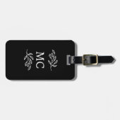 Personalisierte Monogramm-Anfangsbuchstaben Botani Gepäckanhänger (Vorderseite horizontal)