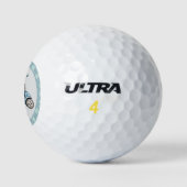Personalisierte Monogramm-Anfangsbuchstaben Golfwa Golfball (Logo)