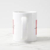 Personalisierte Monogramm Anfangsbuchstaben Name Jumbo-Tasse (Rückseite)
