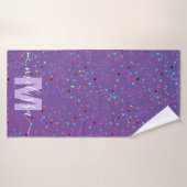 Personalisierte Monogramm Badehandtuch (Badehandtuch)