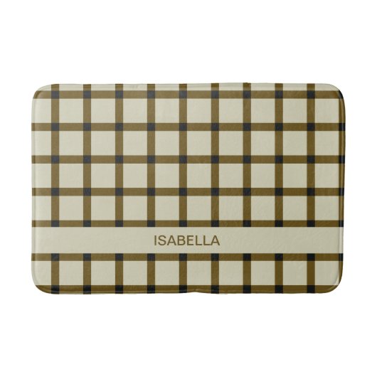 Personalisierte Monogramm Badematte (Vorderseite)