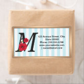 Personalisierte monogramm bearbeitbare M-Text rote (Insitu)
