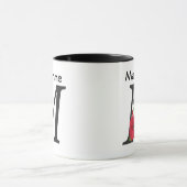 Personalisierte monogramm bearbeitbare M-Text rote Tasse (Zentrum)
