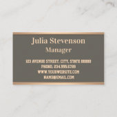 Personalisierte monogramm bearbeitbare Text rot Bl Visitenkarte (Rückseite)