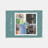 Personalisierte Monogramm benutzerdefinierte 4-Fot Fleecedecke (Vorderseite (Horizontal))