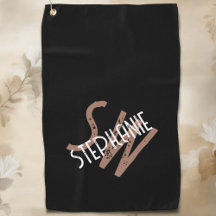 Personalisierte Monogramm-Bezeichnung Schwarz-weiß