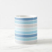 Personalisierte Monogramm "Blauschattierungen" ges Kaffeetasse (Mittel)