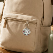 Personalisierte Monogramm-Blumen-Beeren  Schlüsselanhänger