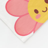 Personalisierte Monogramm-Blumen-Fliesendecke Fleecedecke (Ecke)