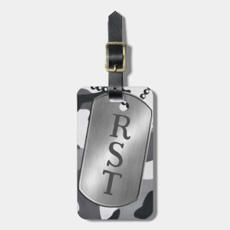 Personalisierte Monogramm Camouflage Militärische Gepäckanhänger
