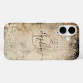 Personalisierte Monogramm Case-Mate iPhone Hülle (Rückseite (Horizontal))