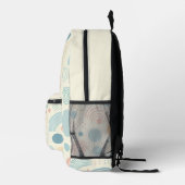 Personalisierte Monogramm der Pastelpunkte und Kre Bedruckter Rucksack (Rechts)