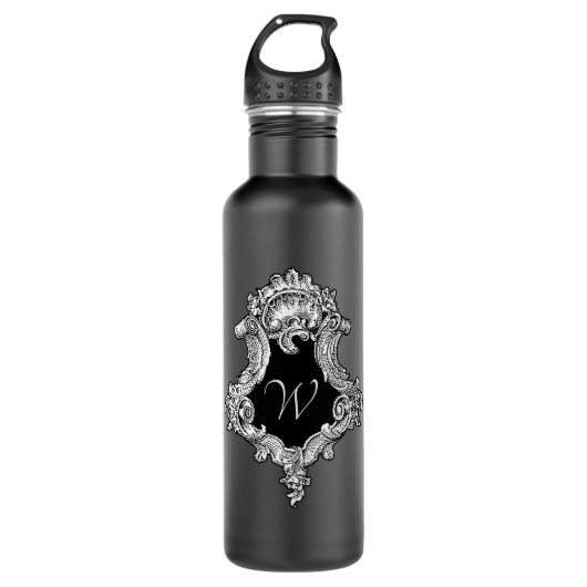 Personalisierte Monogramm Edelstahlflasche (Vorderseite)